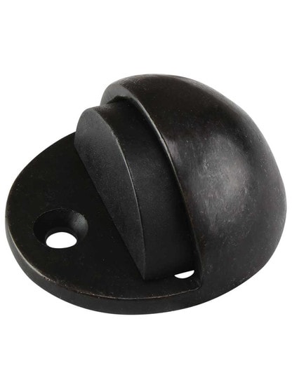 Solid Bronze Floor-Mount Dome Door Stop.